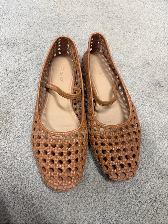 Madewell Shoes - Madewell Woven Brown Women's Mary Jane Flats Size 8.5